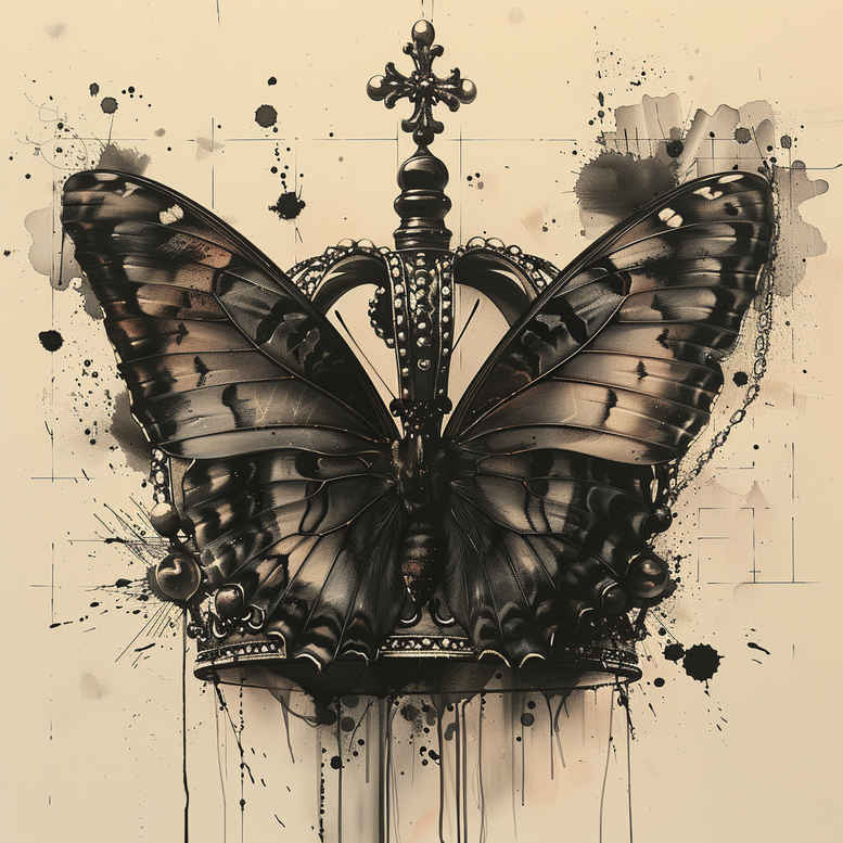 crowns-and-diamonds tattoo design ideas gentle royal emblem symbol of determination