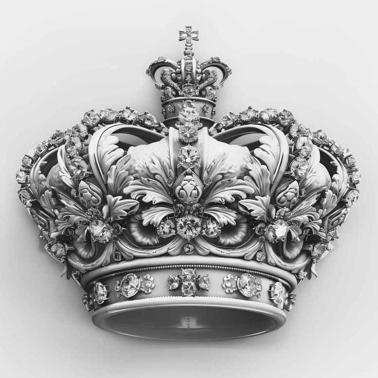 crowns-and-diamonds tattoo design ideas elegant royal emblem symbol of endurance
