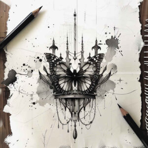 crowns-and-diamonds tattoo design ideas unembellished royal meaning courage
