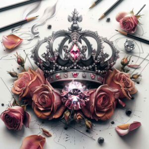 crowns-and-diamonds tattoo design ideas quiet art sharp edges courage and power