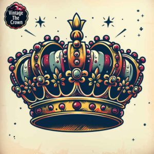 crowns-and-diamonds tattoo design ideas no fill sparkling determination and power