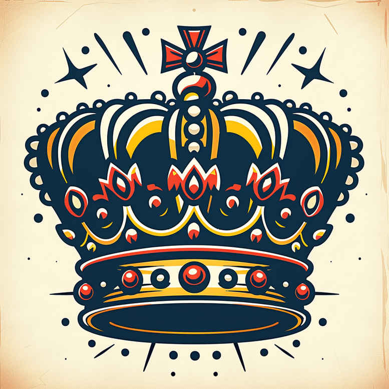 crowns-and-diamonds tattoo design ideas unadorned sparkling for nape