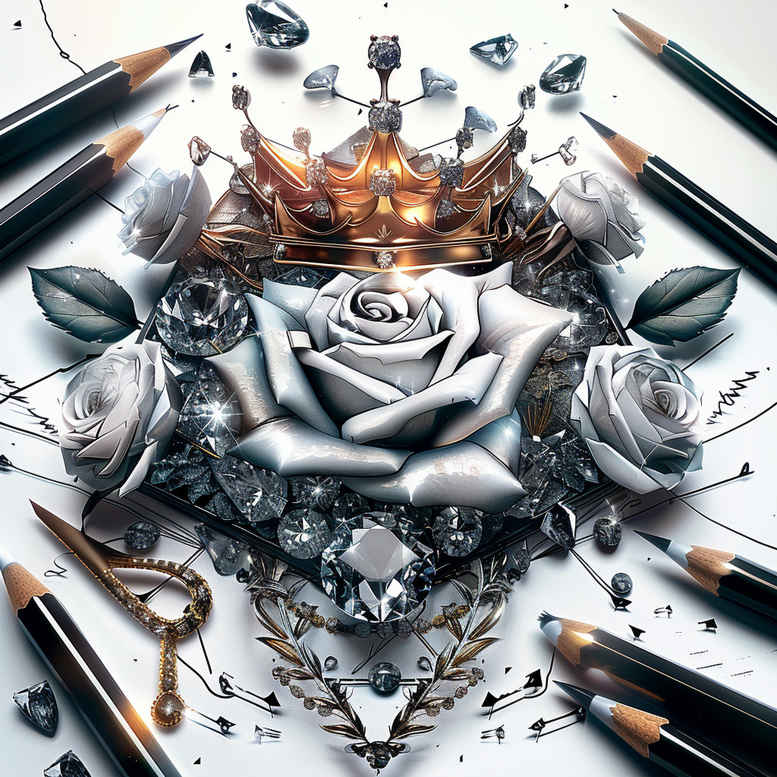crowns-and-diamonds tattoo design ideas discreet sparkling for wrist side
