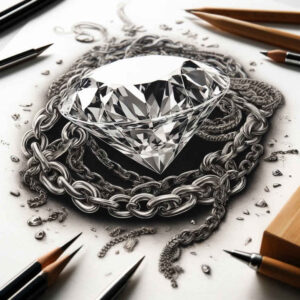 crowns-and-diamonds tattoo design ideas clear edge sparkling represents determination