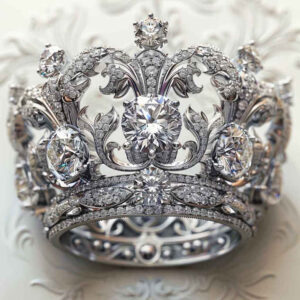 crowns-and-diamonds tattoo design ideas pure outline sparkling resilience and power