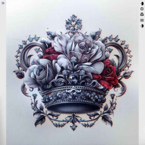 crowns-and-diamonds tattoo design ideas diminutive symbolic power for knee