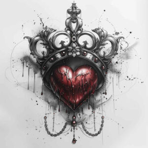 crowns-and-diamonds tattoo design ideas iconic vintage style represents perseverance