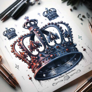 crowns-and-diamonds tattoo design ideas basic wealth shows strength