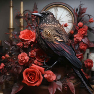 raven-symbol-skin-realism-for-elbow – tattoo design ideas free ai generated – Gallery: crows-and-ravens-inkby-ai