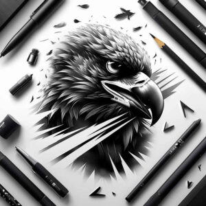 crow-omen-studio-quality-for-collarbone – tattoo design ideas free ai generated – Gallery: crows-and-ravens-inkby-ai