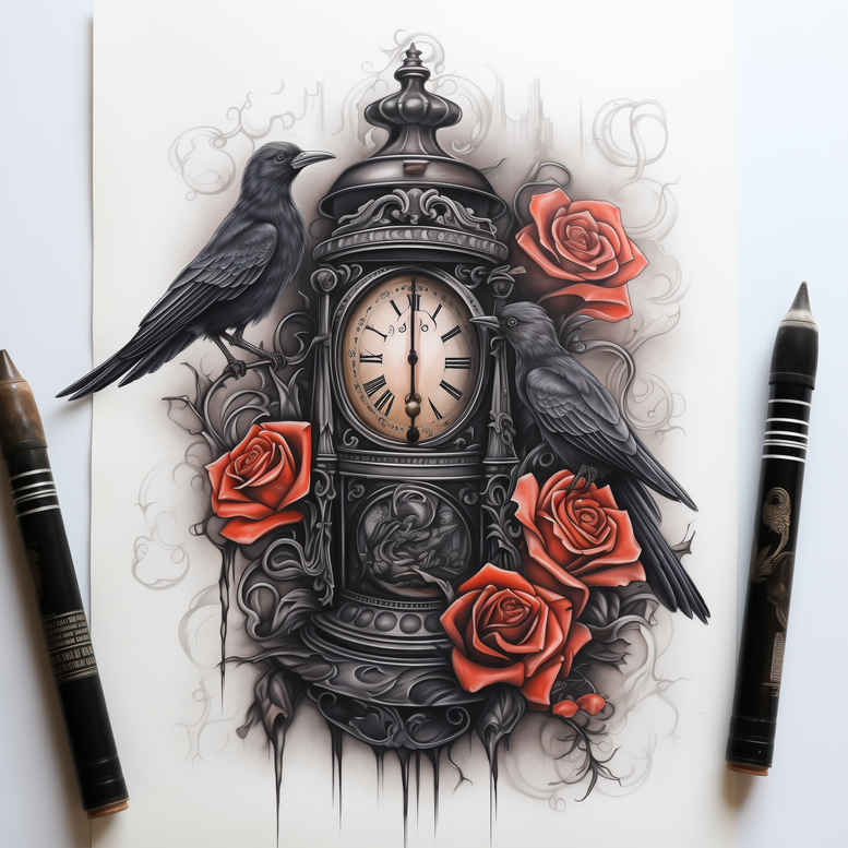 crow-in-flight-soft-transitions-for-biceps – tattoo design ideas free ai generated – Gallery: crows-and-ravens-inkby-ai