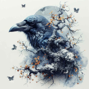 raven-skull-emotional-depth-for-wrist – tattoo design ideas free ai generated – Gallery: crows-and-ravens-inkby-ai