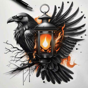raven-omen-smooth-gradients-for-triceps – tattoo design ideas free ai generated – Gallery: crows-and-ravens-inkby-ai