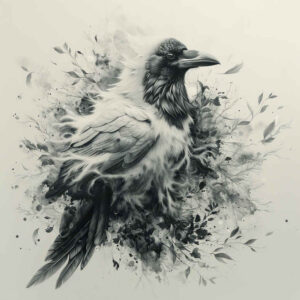 raven-call-realistic-lighting-for-side – tattoo design ideas free ai generated – Gallery: crows-and-ravens-inkby-ai