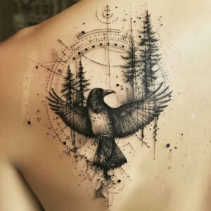 crow-spirit-realistic-structure-for-ribs – tattoo design ideas free ai generated – Gallery: crows-and-ravens-inkby-ai