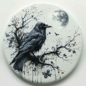 crows-and-ravens tattoo design ideas distorted perspective abstract meaning strength