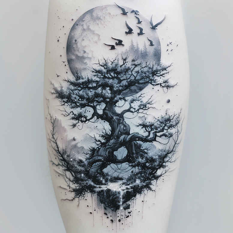 crows-and-ravens tattoo design ideas luminous feather patterns for spine
