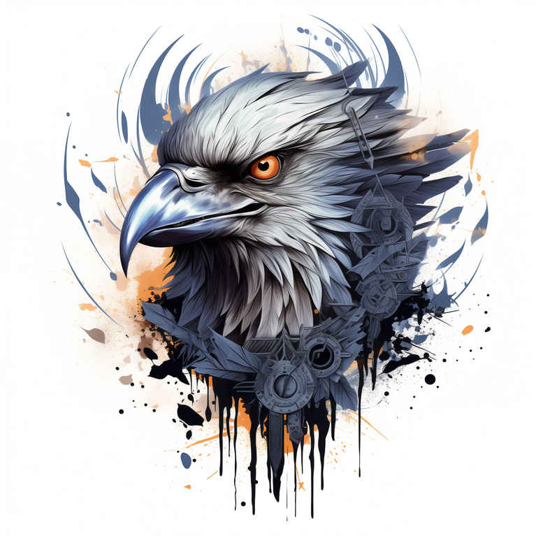 crows-and-ravens tattoo design ideas Surrealism hallucinatory feather patterns for upper shoulder