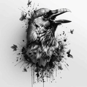 crows-and-ravens tattoo design ideas bold mysterious for hand