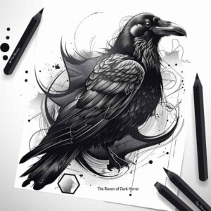crows-and-ravens tattoo design ideas Surrealism abstract wing span for triceps