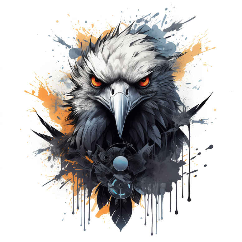 crows-and-ravens tattoo design ideas glowing wise for back of neck