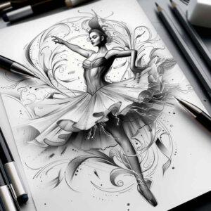 artistic-dance – tattoo design ideas free ai generated – realism-detail-accuracy – for-hip – Gallery: dance-inkby-ai