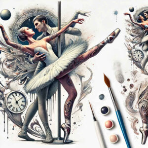 dance-form – tattoo design ideas free ai generated – neotraditional-dynamic-color – for-palm – Gallery: dance-inkby-ai
