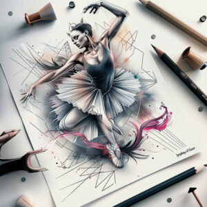 dance-harmony – tattoo design ideas free ai generated – neotraditional-modern-classic – for-lower-arm – Gallery: dance-inkby-ai