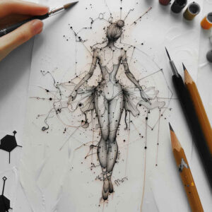 emotional-dance – tattoo design ideas free ai generated – realism-real-shadows – for-shoulder – Gallery: dance-inkby-ai