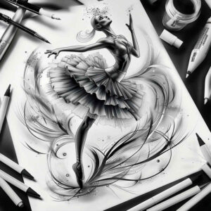 hip-hop-dance – tattoo design ideas free ai generated – realism-fine-lines – for-inner-arm – Gallery: dance-inkby-ai