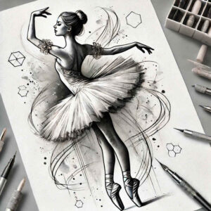 passionate-dance – tattoo design ideas free ai generated – realism-crisp-detail – for-forearm – Gallery: dance-inkby-ai