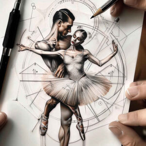 ritual-dance – tattoo design ideas free ai generated – neotraditional-bold-texture – for-elbow – Gallery: dance-inkby-ai