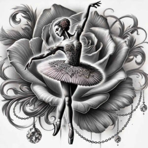 ritual-dance – tattoo design ideas free ai generated – realism-clean-whites – for-upper-arm – Gallery: dance-inkby-ai