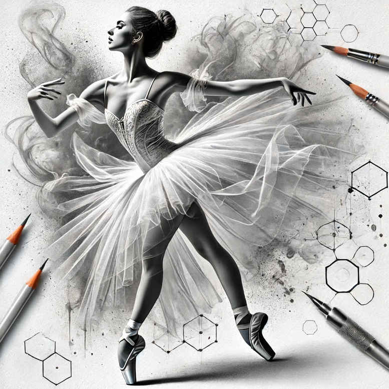 sensual-dance – tattoo design ideas free ai generated – realism-studio-quality – for-thigh – Gallery: dance-inkby-ai