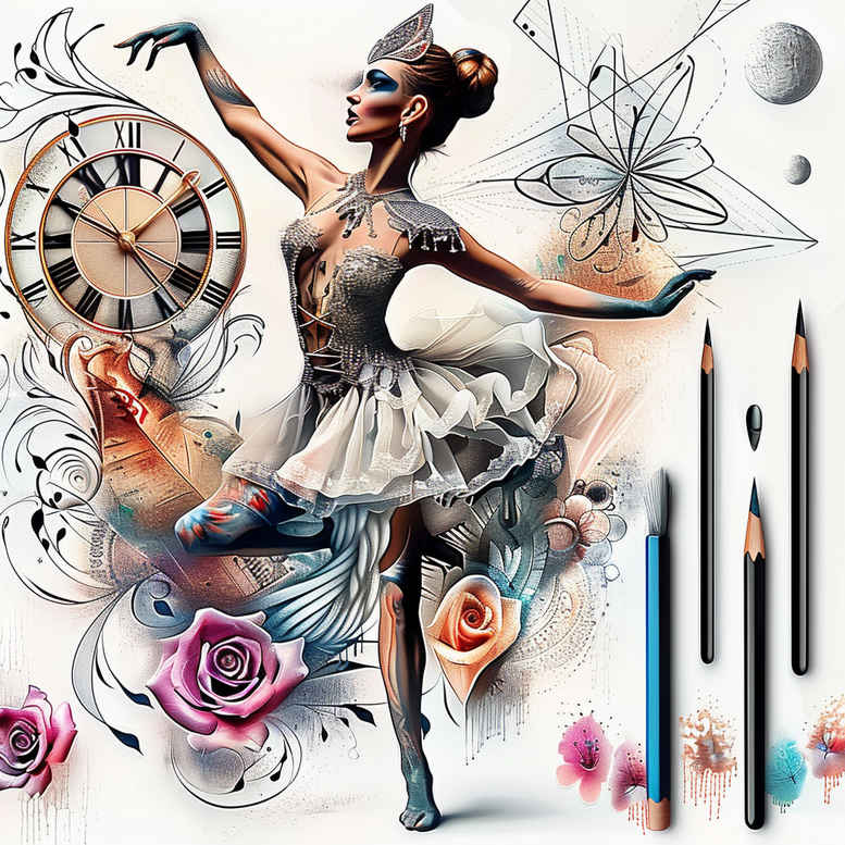 spiritual-dance – tattoo design ideas free ai generated – realism-ink-precision – for-back-of-neck – Gallery: dance-inkby-ai