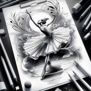 street-dance – tattoo design ideas free ai generated – realism-depth-illusion – for-chest – Gallery: dance-inkby-ai