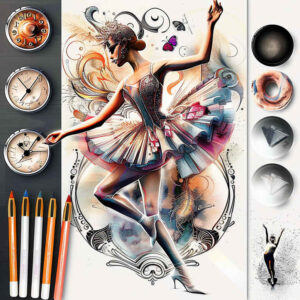 dance tattoo design ideas simple icon artistic flow for ankle