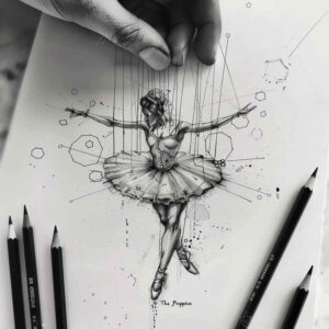 dance tattoo design ideas elegant balance and grace for upper thigh