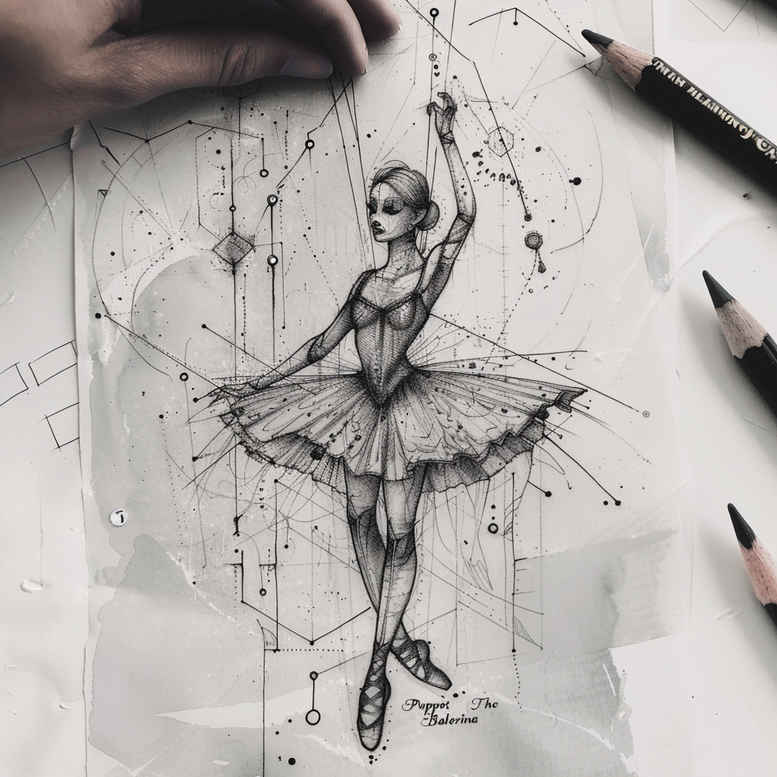 dance tattoo design ideas tiny tattoo balance for collarbone