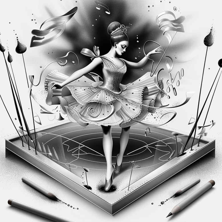 dance tattoo design ideas open space body curves for lower arm