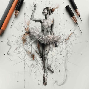 dance tattoo design ideas thin script choreography meaning resilience