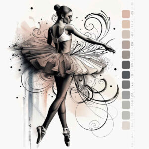 dance tattoo design ideas nonintrusive delicate lines for behind ear