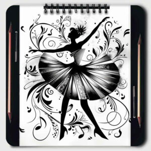 dance tattoo design ideas pure outline detailed anatomy represents strength
