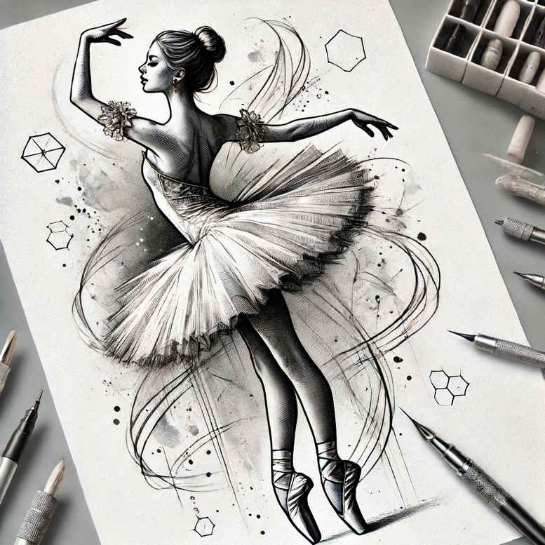 dance tattoo design ideas plain elegant stands for resilience