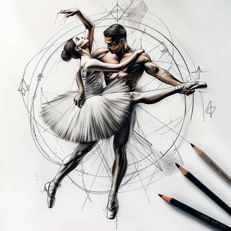 dance tattoo design ideas precise emotional expression for shin