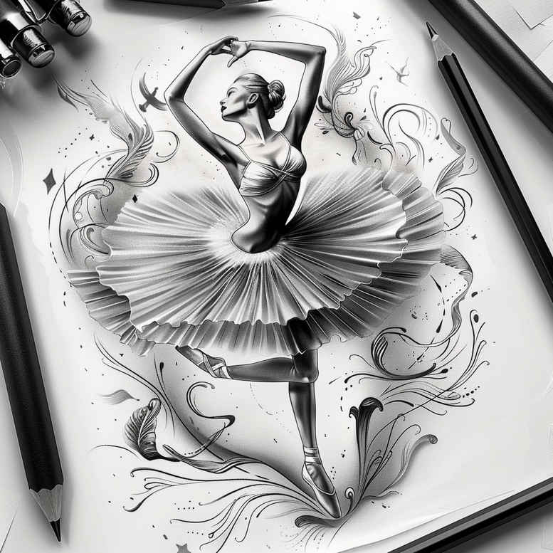 dance tattoo design ideas gentle expressive stands for courage
