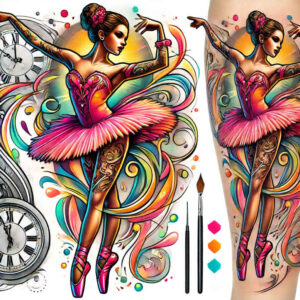 dance tattoo design ideas airy touch harmony embodying endurance