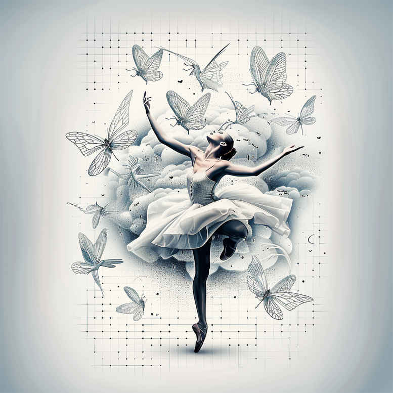 dance tattoo design ideas no fill performance for lower chest