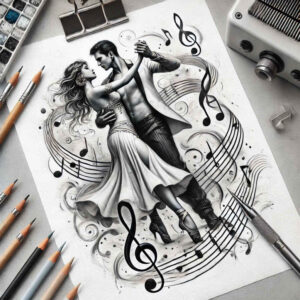 dance tattoo design ideas silent rhythm meaning strength