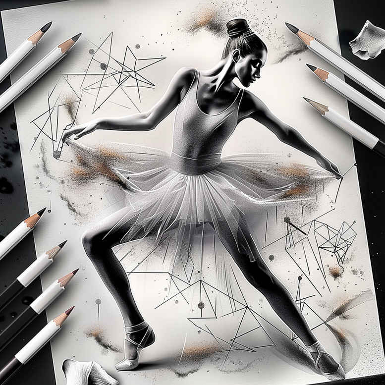 dance tattoo design ideas thin line vivid movement shows strength